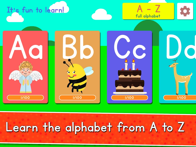 ABC Learn Alphabet Kids - عکس بازی موبایلی اندروید