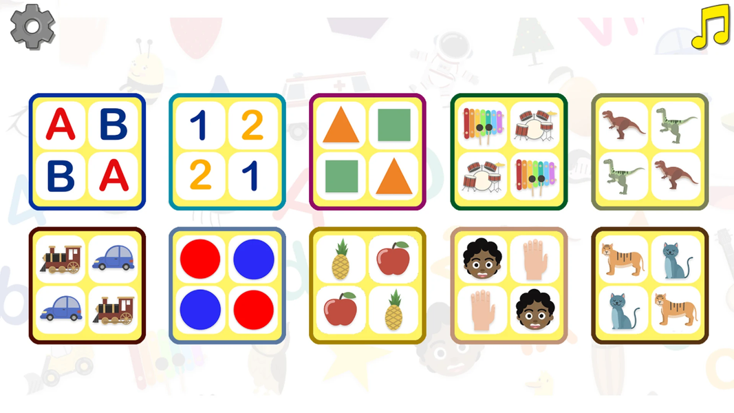 Educational Memory Game - Gameplay image of android game