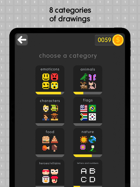 Coloring Pixels ۸x۸: ۳D Cubes - عکس بازی موبایلی اندروید