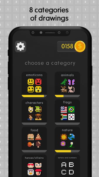 Coloring Pixels ۸x۸: ۳D Cubes - عکس بازی موبایلی اندروید