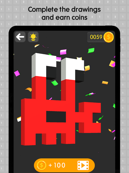Coloring Pixels ۸x۸: ۳D Cubes - عکس بازی موبایلی اندروید