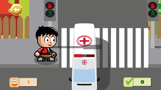 Traffic rules for children - Gameplay image of android game