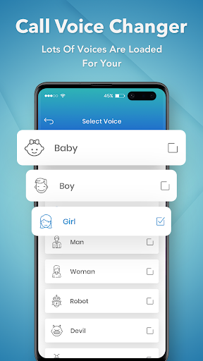 Call Voice Changer - Image screenshot of android app