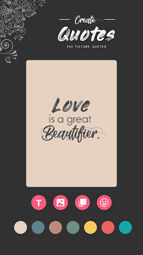 Create Quote : The Picture Quotes - Image screenshot of android app