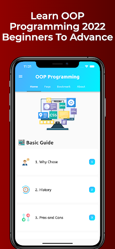 Object Oriented Programming - عکس برنامه موبایلی اندروید