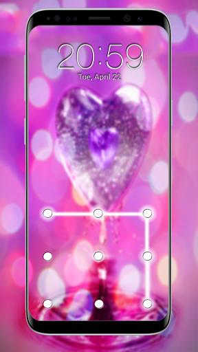 Heart Pattern Lock Screen - عکس برنامه موبایلی اندروید