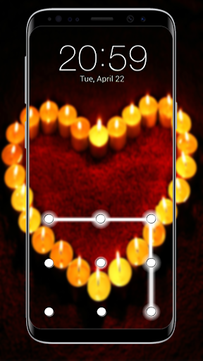 Heart Pattern Lock Screen - عکس برنامه موبایلی اندروید