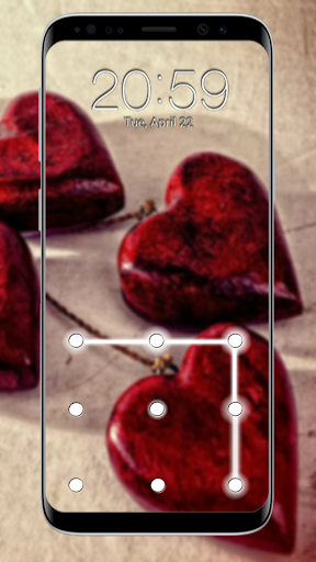 Heart Pattern Lock Screen - عکس برنامه موبایلی اندروید