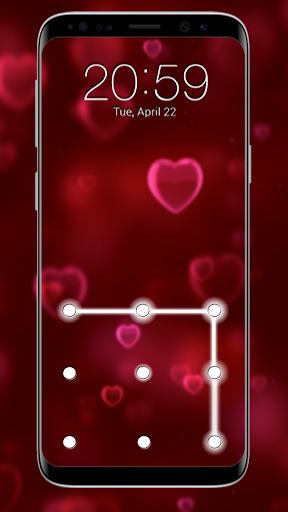 Heart Pattern Lock Screen - عکس برنامه موبایلی اندروید