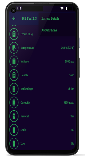 mAh Monitor - Ampere Battery - عکس برنامه موبایلی اندروید