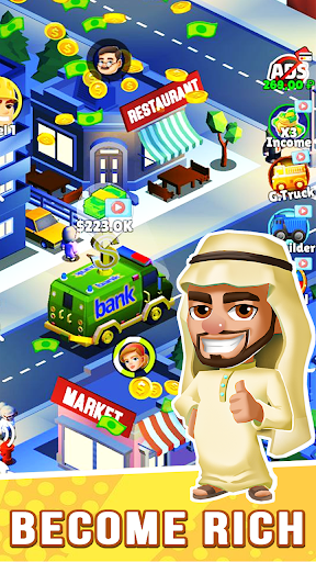 Idle clicker Build City Tycoon - عکس بازی موبایلی اندروید