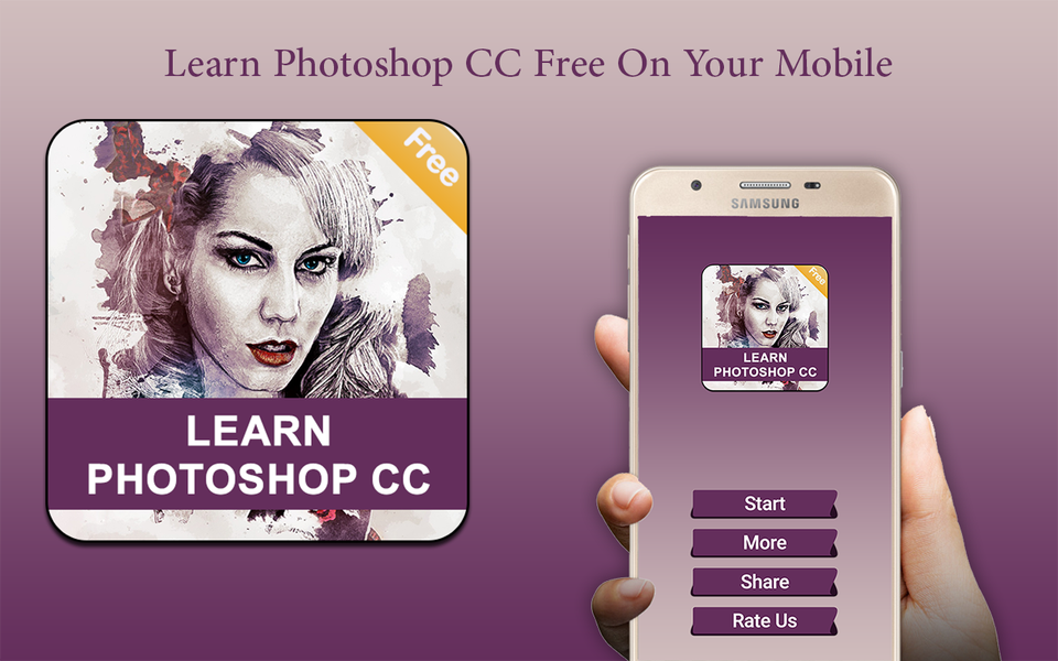 Learn Photoshop: Free - 2019 - Image screenshot of android app