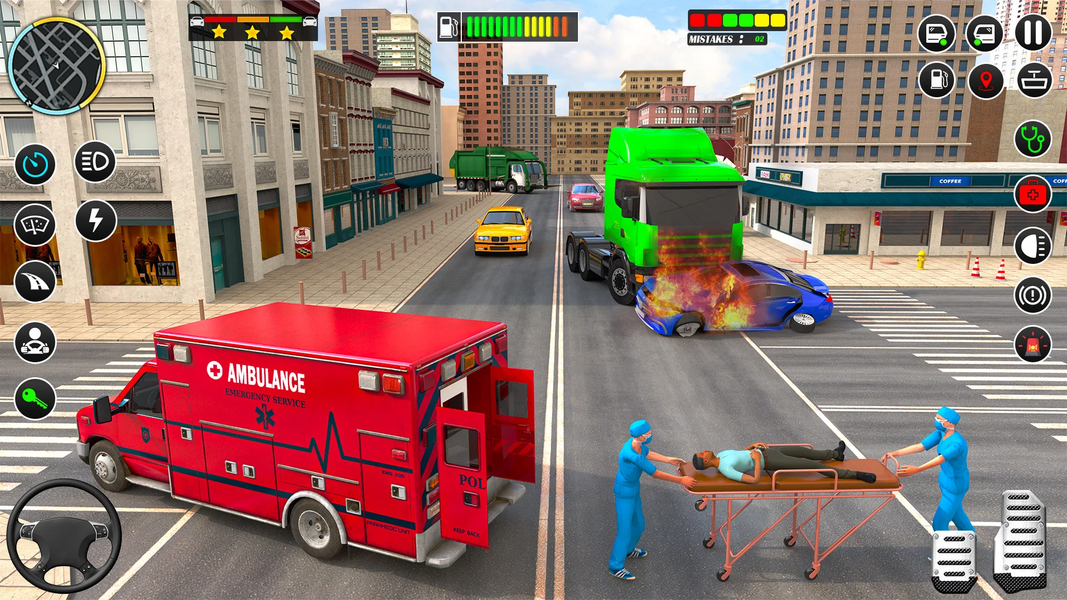 City Ambulance Simulator Game - Gameplay image of android game