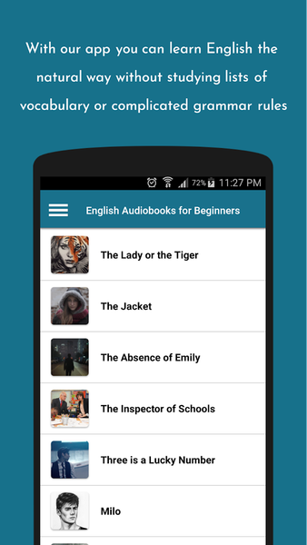 Short stories in english - Lea - Image screenshot of android app