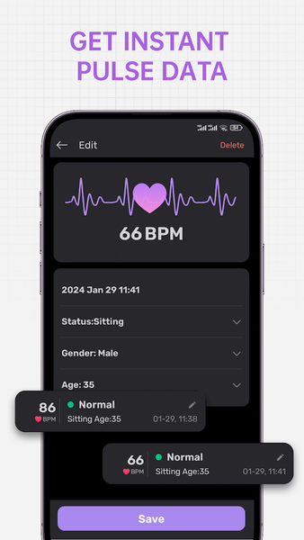PulseCare:Health Tracker - عکس برنامه موبایلی اندروید