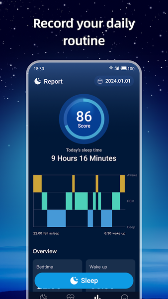 SlumberCycle+: Sleep Tracker - Image screenshot of android app