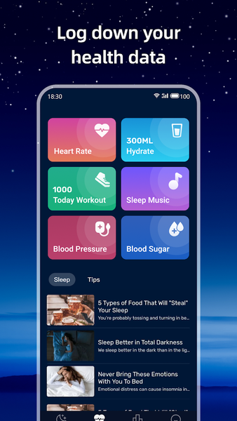 DeepRest: Sleep Tracker - عکس برنامه موبایلی اندروید
