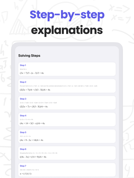 MathMaster: Math Solver & Help - عکس برنامه موبایلی اندروید