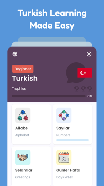 Learn Turkish for beginners - Image screenshot of android app