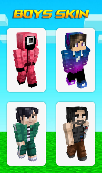 Boys Skins for Minecraft - Image screenshot of android app