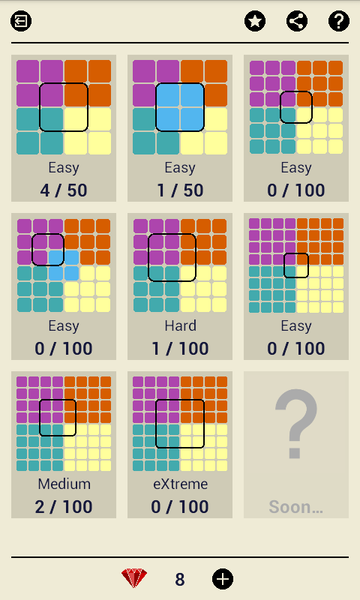 Ruby Square: puzzle game - عکس برنامه موبایلی اندروید