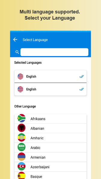 Speak and Translate app - Image screenshot of android app