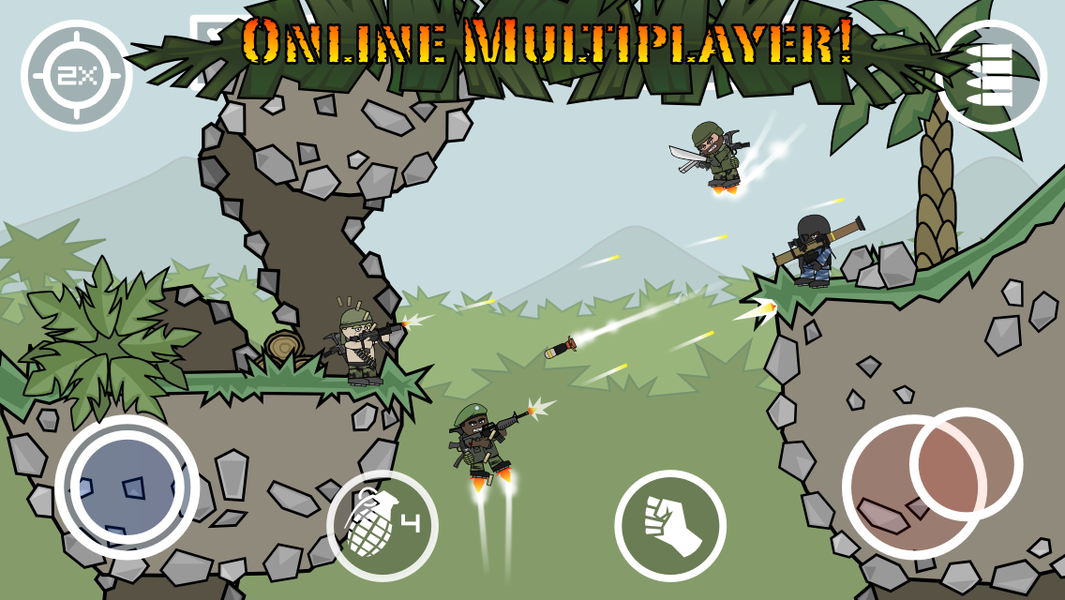 Mini Militia Classic : DA2 MMC - Gameplay image of android game