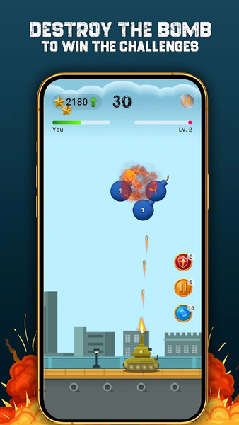 Bomb Blast : War Tank - Gameplay image of android game