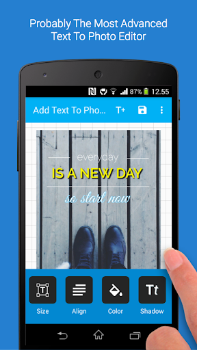 Text On Photo - Image screenshot of android app