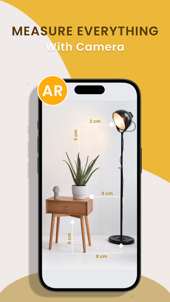 AR Ruler : Tape Measuring Cam - عکس برنامه موبایلی اندروید