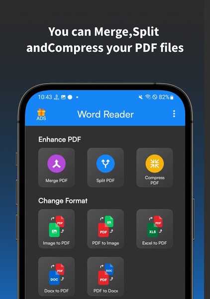 Docx Reader Word Office viewer - عکس برنامه موبایلی اندروید