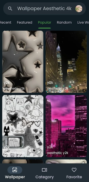 Wallpaper Aesthetic ۴k - عکس برنامه موبایلی اندروید