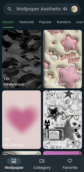 Wallpaper Aesthetic ۴k - عکس برنامه موبایلی اندروید