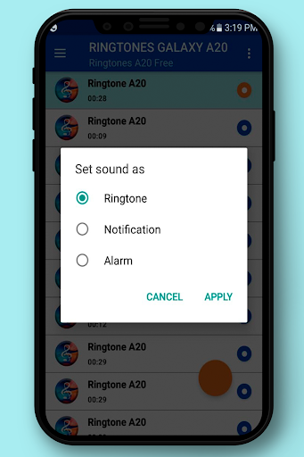 Ringtones Galaxy A20 Sound - Image screenshot of android app