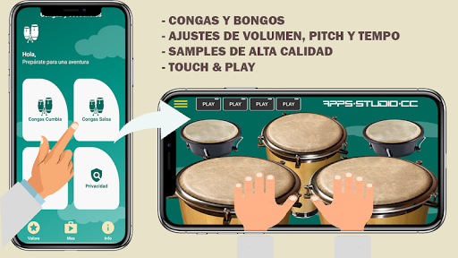 Congas Para Tocar - عکس برنامه موبایلی اندروید