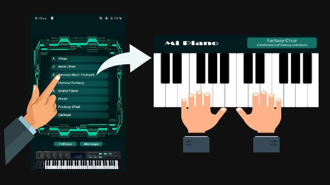 organo electronico para tocar - Image screenshot of android app