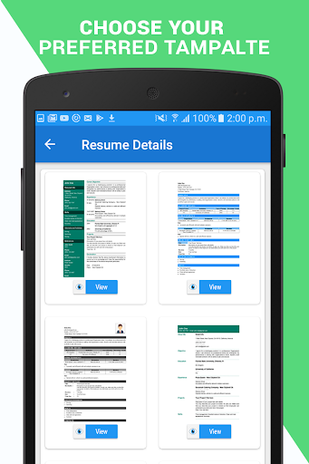 Resume Builder & CV Maker PDF - Image screenshot of android app