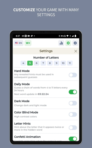 Wordy - Word Puzzle Game - عکس بازی موبایلی اندروید