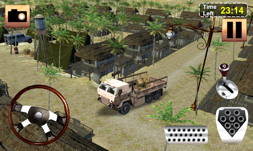 Army Cargo Truck - Army Truck Driving Simulator 3D - Gameplay image of android game