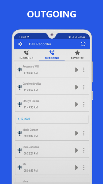 Automatic Call Recorder - عکس برنامه موبایلی اندروید