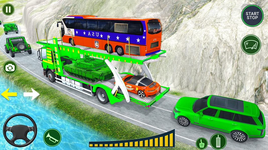 Army Bus: ۳D Offroad Driving - عکس بازی موبایلی اندروید