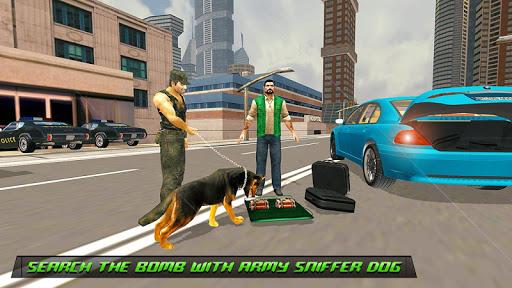 US Army dog chase simulator – army shooting games - Image screenshot of android app