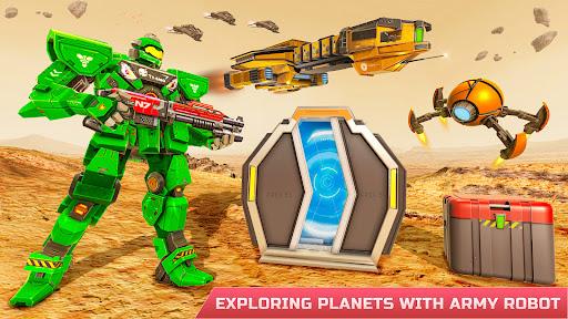 Army Bus Robot Car Game ۳d - عکس بازی موبایلی اندروید