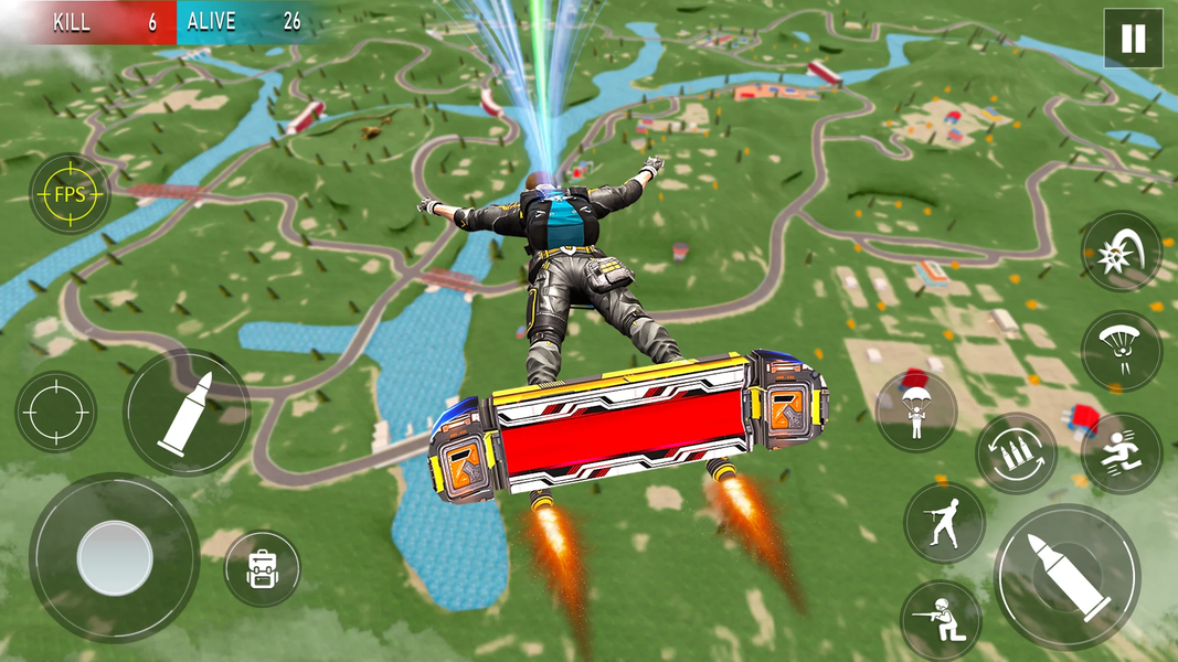 Max Fire Battlegrounds Offline - عکس بازی موبایلی اندروید