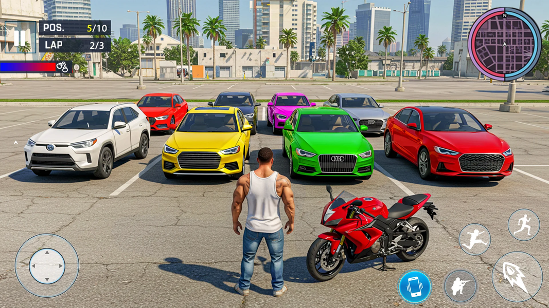 Open World Bike Drive Game ۳D - عکس بازی موبایلی اندروید