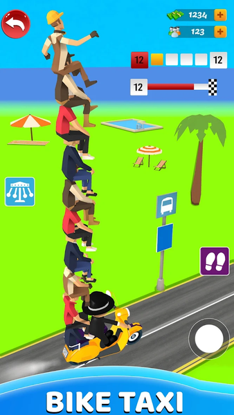 Bike Taxi - Crazy Bike Rider - عکس بازی موبایلی اندروید
