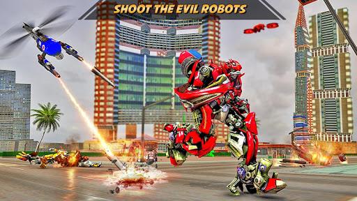 Drone Robot Car Transform Robot Transforming games - عکس بازی موبایلی اندروید