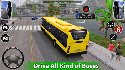 Coach Bus Driving Simulator 3D - Gameplay image of android game
