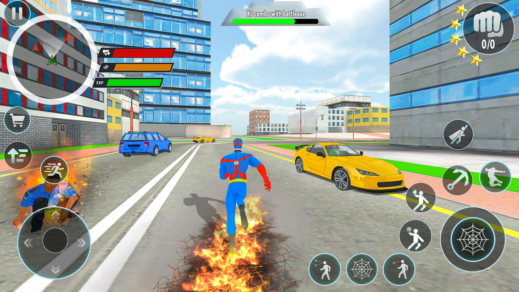Police Robot Rope Hero Game 3d - Image screenshot of android app