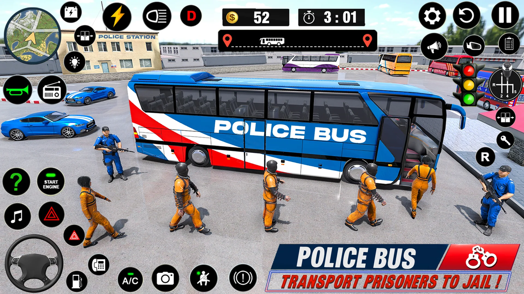 Police Bus Simulator Bus Games - عکس بازی موبایلی اندروید